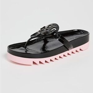 Black and Pink Women's Sandals